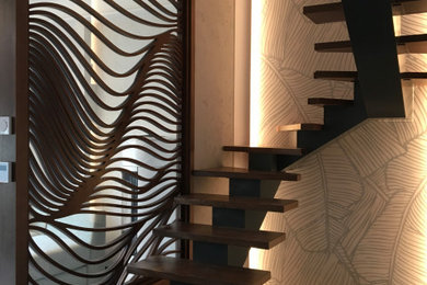 Inspiration for a contemporary staircase in Saint Petersburg.