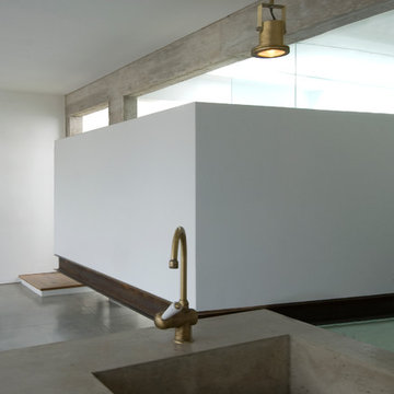 the floating wall house