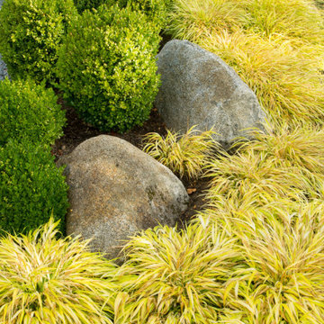 East meets West, a classic bungalow is nestled in a Japanese infused garden