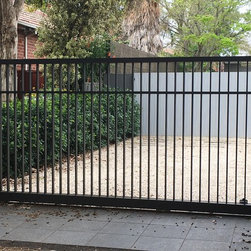 Sliding automated aluminium driveway gate - Building Materials
