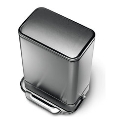 simplehuman - 38 Litre Steel Bar Step Can - Trash Cans