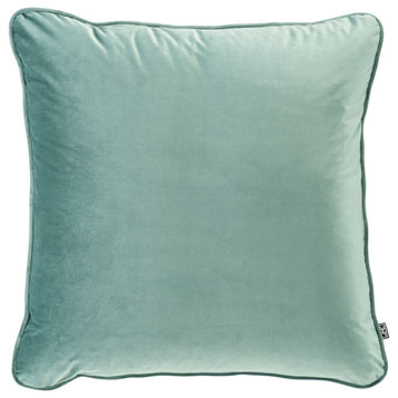 Square Velvet Turquoise Pillow, Eichholtz Roche