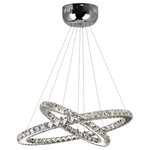 CWI LIGHTING - CWI LIGHTING 5080P24ST-2R LED Chandelier with Chrome finish - CWI LIGHTING 5080P24ST-2R LED  Chandelier with Chrome finishThis breathtaking LED  Chandelier with Chrome finish is a beautiful piece from our Ring Collection. With its sophisticated beauty and stunning details, it is sure to add the perfect touch to your décor.Collection: RingCollection: ChromeMaterial: Metal (Stainless Steel)Crystals: K9 ClearHanging Method / Wire Length: Comes with 120" of wireDimension(in): 24(W) x 60(H) x 24(L)Max Height(in): 132Bulb: (15)1W LED LED Base(Included)Lumens: 3024CRI: 80Voltage: 120Certification: ETLInstallation Location: DRYThree years warranty against manufacturers defect.