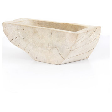 Centro Wood Bowl-Ivory