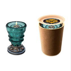Railroadware - Insulator Candle Votive Steel Base & Gift Box - Candleholders