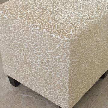 Leopard Ottomans