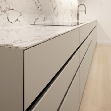Upper West Side soft white kitchen