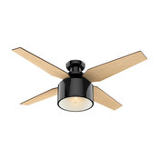 Hunter Fan Company 52" Cranbrook Low Gloss Black Ceiling Fan w/ Light/Remote