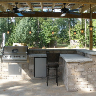 Outdoor covered kitchen