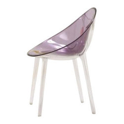 Kartell - Kartell Mr. Impossible Chair, Transparent Purple - Armchairs And Accent Chairs
