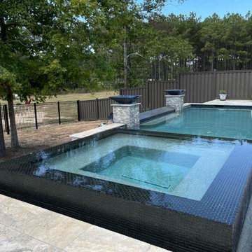 Composite Trex and Iron Fence