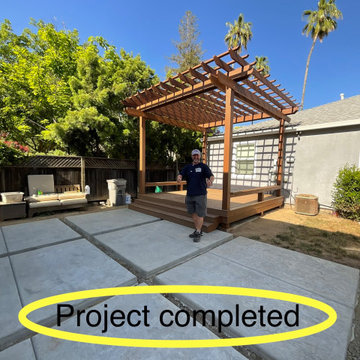 concrete driveway & walkway
