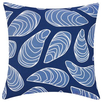 Blue Mussel Digital Printed Pillow