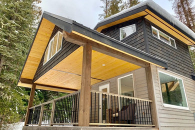 Inspiration for a contemporary home design remodel in Vancouver