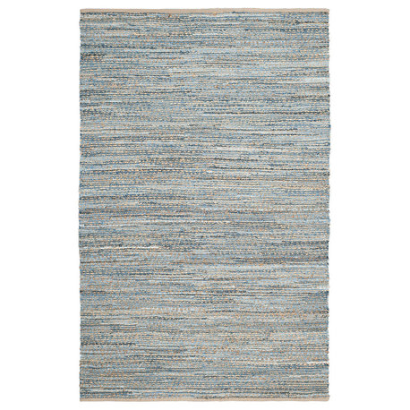 Safavieh Cape Cod Cap350A Rug, Natural/Blue, 11'0"x15'0"