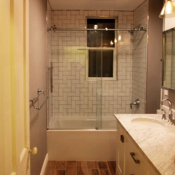 Eclectic Sloans Lake Master Bathroom & Custom Closet Design
