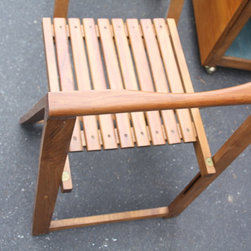 Vintage Teak Foldable Table and 4 Folding Chairs - Products