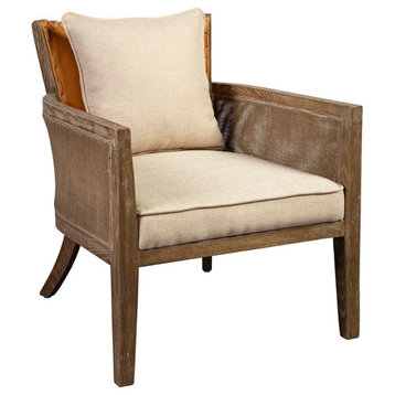 Caine Arm Chair, Brown
