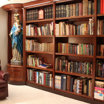 Custom Cabinetry with Curved Fronts and Molding