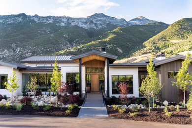 Trendy exterior home photo in Salt Lake City