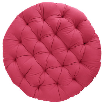 Sunbrella Outdoor Papasan Cushion, Canvas Hot Pink, 48"Wx48"Wx4"H