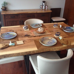 Live Edge Ash Dining Table - Dining Tables
