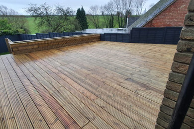 Decking Brought Up to House level.