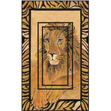 Lion Single Rocker Peel and Stick Switch Plate Cover: 2 Units
