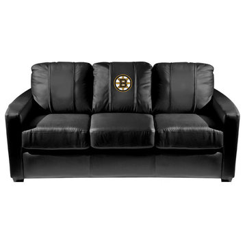Boston Bruins NHL Silver Sofa