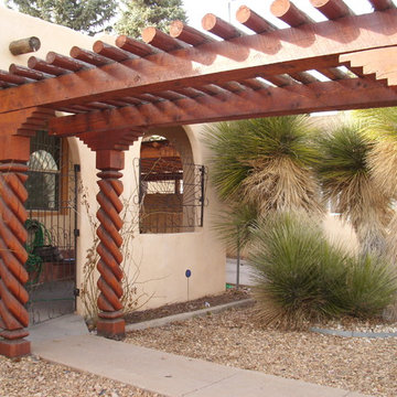 Covered New Mexican Style Entryway