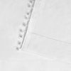 Sheer Bordered Pom Pom Applique Rod Pocket Curtain Panel Pair, White, 54" X 84"