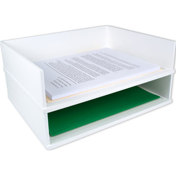 Stacking Letter Tray, White