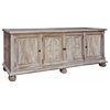 Dax French Country Weathered Wood Sideboard Buffet Cabinet