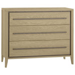 Bentley Designs - Rimini Aged Oak and Weathered Oak 3-Drawer Chest - Rimini Aged & Weathered Oak 3 Drawer Chest is finished in a striking combination of aged oak and contrasting weathered oak. It is the refined details that set this range apart, such as geometrical spindles set in a bevelled and tapering frame, striking drawer recesses, and dovetail handles.