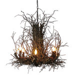 Wish Designs - Appalachian Branch Chandelier - The Appalachian style hickory branch chandelier brings natural charm to kitchen, dining, bedroom and great room settings.