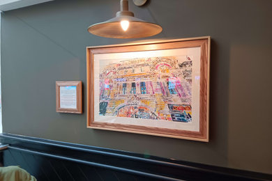 Refit at Wetherspoons at Victoria Station, London - Two bespoke paintings