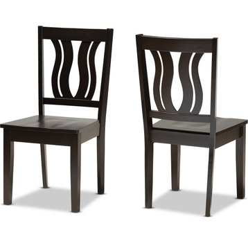 Fenton Dining Chair (Set of 2) - Dark Brown