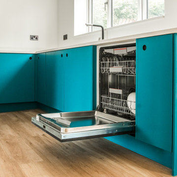 Hummingbird Blue Handmade Kitchen, Skipton North Yorkshire.