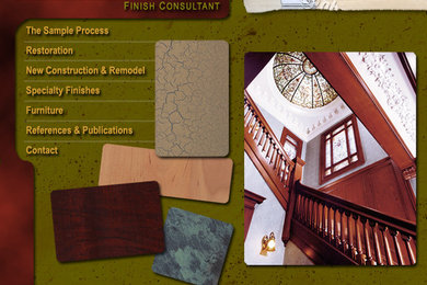 web site home page