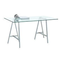 glass desk