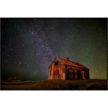 "Space House" Framed Canvas Giclee by Iurie Belegurschi, 37x25"