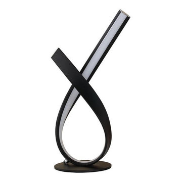 The 15 Best Modern Table Lamps For 2022, Singer Black Metal Led Uplight Accent Table Lamps