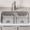 Premier 32" Undermount Stainless Steel 2-Bowl 16 gauge Kitchen Sink 50/50 split