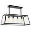 Quinn Black Glass Chandelier