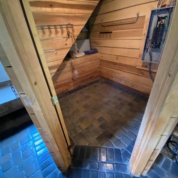 Horse Stable - Concrete Paver Floor - Utility Closet