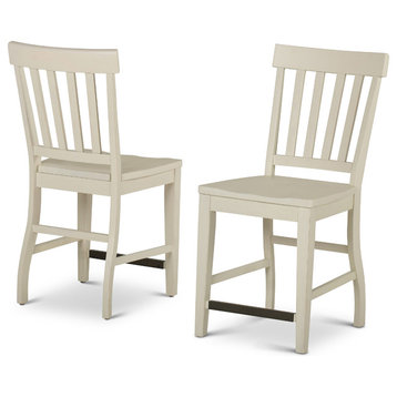 Cayla Counter Chairs, Set of 2, White
