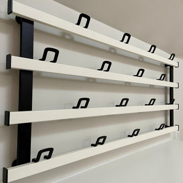 Custom black contemporary hat hooks