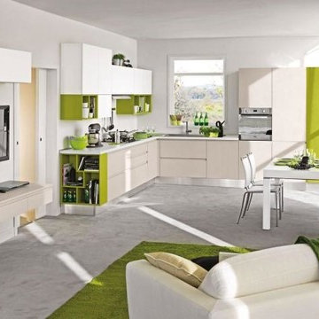 Modern Italian Custom Made Kitchens by LUBE