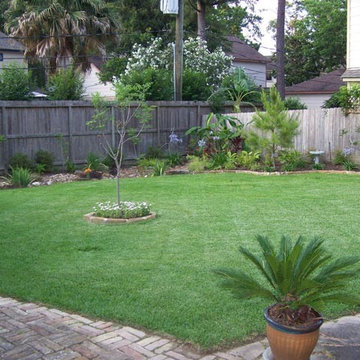 Backyard view from back porch.