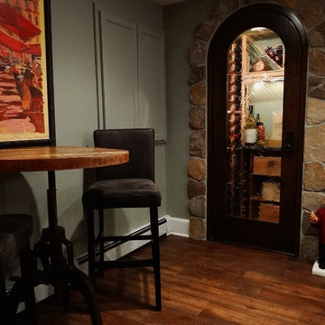 Lower Level Remodel with Wine Cellar in Wauwatosa